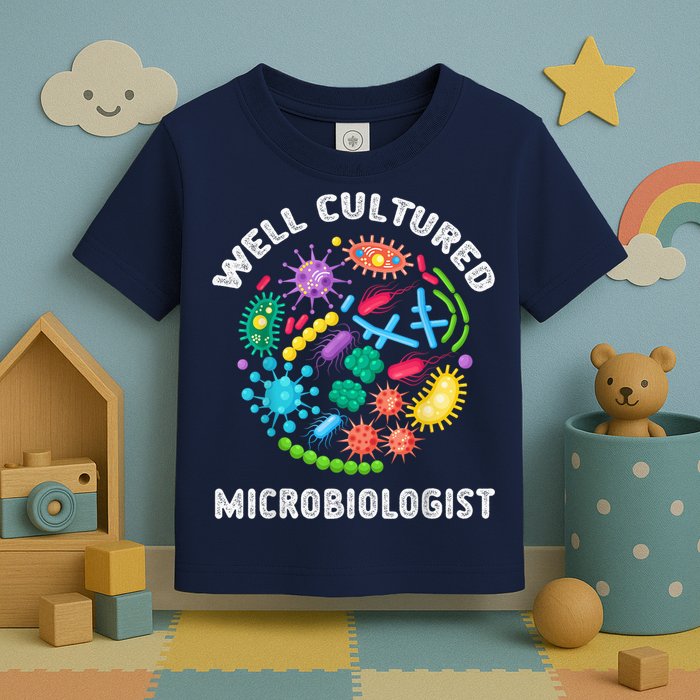 Well Cultured Microbiologist Science Microbiology Scientist Toddler T-Shirt