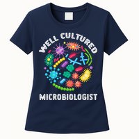 Well Cultured Microbiologist Science Microbiology Scientist Womens T-Shirt
