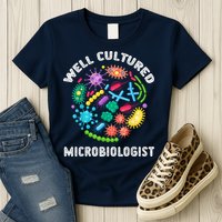 Well Cultured Microbiologist Science Microbiology Scientist Womens T-Shirt