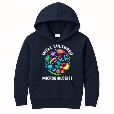 Well Cultured Microbiologist Science Microbiology Scientist Kids Hoodie