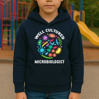 Well Cultured Microbiologist Science Microbiology Scientist Kids Hoodie