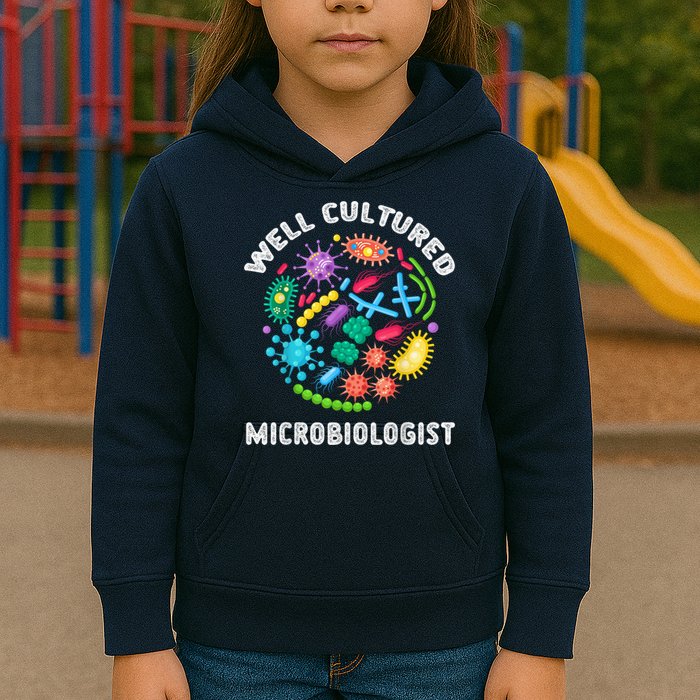 Well Cultured Microbiologist Science Microbiology Scientist Kids Hoodie