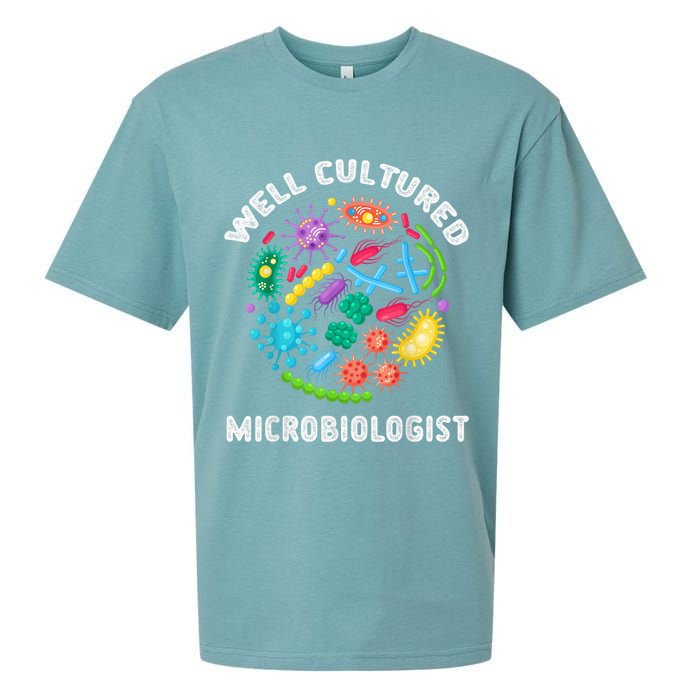 Well Cultured Microbiologist Science Microbiology Scientist Sueded Cloud Jersey T-Shirt