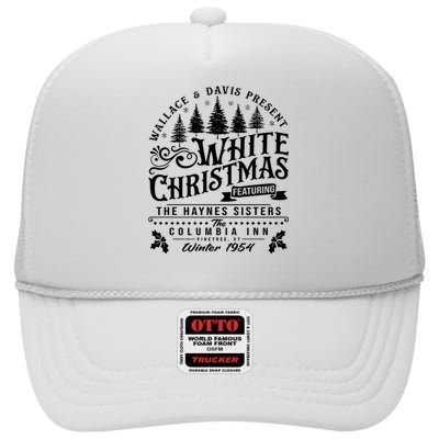 White Christmas Movie 1954 Xmas High Crown Mesh Back Trucker Hat