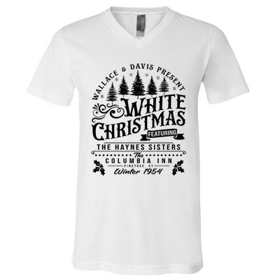 White Christmas Movie 1954 Xmas V-Neck T-Shirt