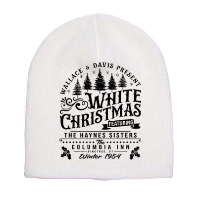 White Christmas Movie 1954 Xmas Short Acrylic Beanie