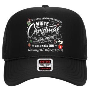 White Christmas Movie 1954 Xmas High Crown Mesh Back Trucker Hat