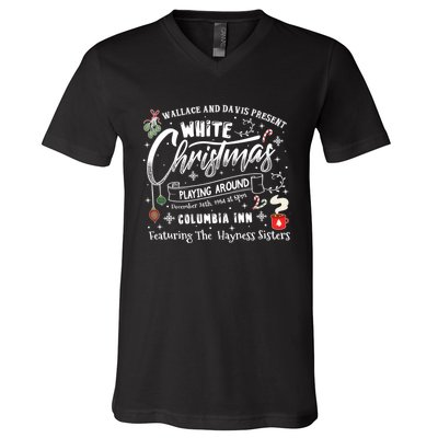 White Christmas Movie 1954 Xmas V-Neck T-Shirt