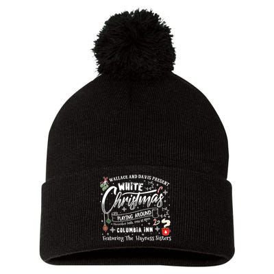 White Christmas Movie 1954 Xmas Pom Pom 12in Knit Beanie