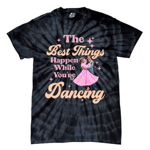 White Christmas Movie The Best Things Happen While Youre Dancing Wallace & Davis Tie-Dye T-Shirt