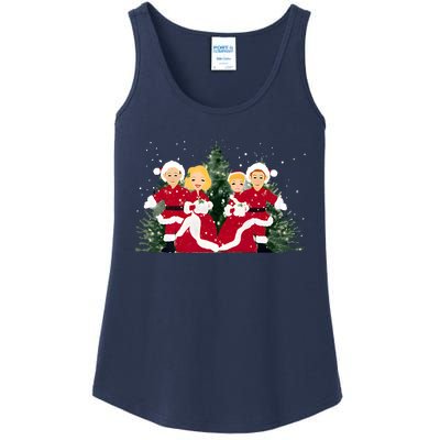 White Christmas Movie 1954 Xmas Song Holiday Pajamas Retro Ladies Essential Tank