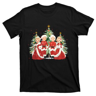 White Christmas Movie 1954 Xmas Song Holiday Pajamas Retro T-Shirt