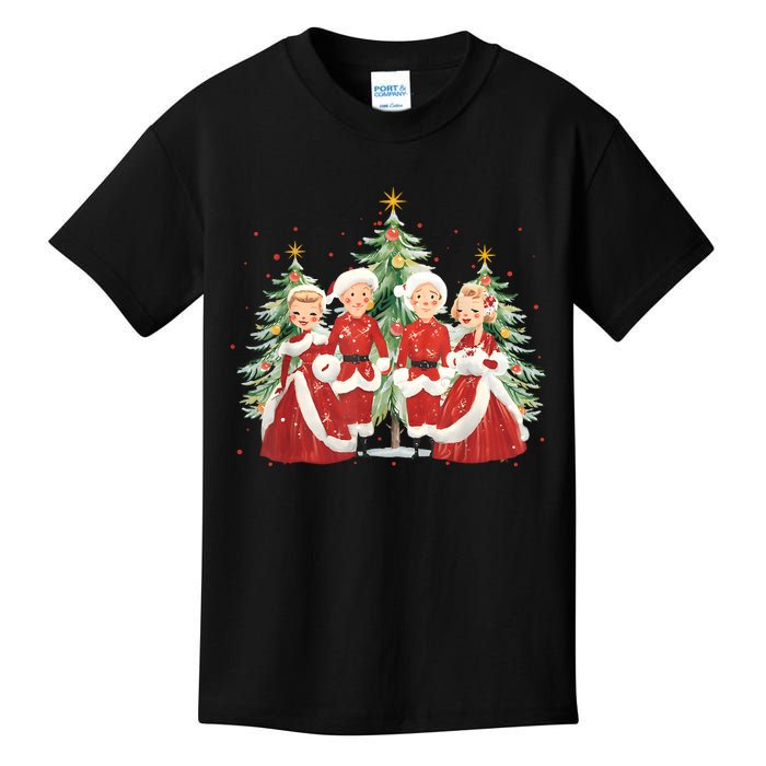 White Christmas Movie 1954 Xmas Song Holiday Pajamas Retro Kids T-Shirt