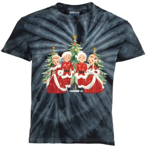 White Christmas Movie 1954 Xmas Song Holiday Pajamas Retro Kids Tie-Dye T-Shirt