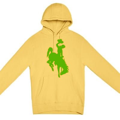 Wyoming Cowboys Cowboys Icon Gift Premium Pullover Hoodie