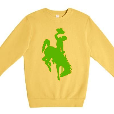 Wyoming Cowboys Cowboys Icon Gift Premium Crewneck Sweatshirt