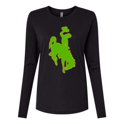 Wyoming Cowboys Cowboys Icon Gift Womens Cotton Relaxed Long Sleeve T-Shirt