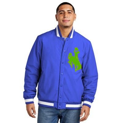 Wyoming Cowboys Cowboys Icon Gift Insulated Varsity Jacket