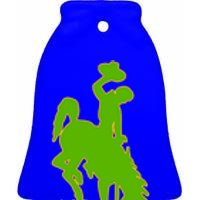 Wyoming Cowboys Cowboys Icon Gift Ceramic Bell Ornament