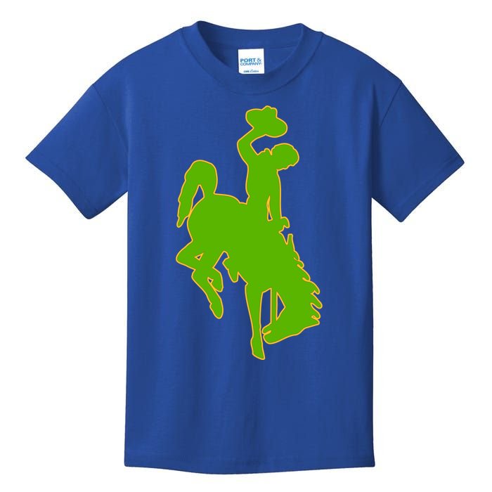 Wyoming Cowboys Cowboys Icon Gift Kids T-Shirt