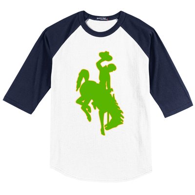 Wyoming Cowboys Cowboys Icon Gift Baseball Sleeve Shirt