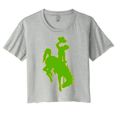 Wyoming Cowboys Cowboys Icon Gift Women's Crop Top Tee