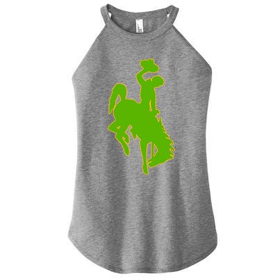 Wyoming Cowboys Cowboys Icon Gift Women's Perfect Tri Rocker Tank