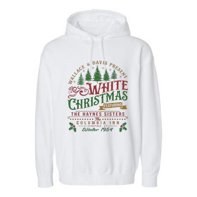 White Christmas Movie 1954 Xmas Song Haynes Sisters Xmas Long Sleeve Garment-Dyed Fleece Hoodie