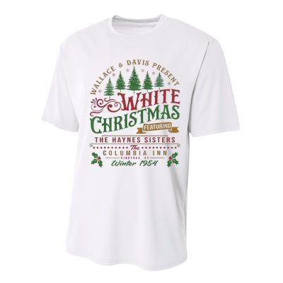 White Christmas Movie 1954 Xmas Song Haynes Sisters Xmas Long Sleeve Performance Sprint T-Shirt