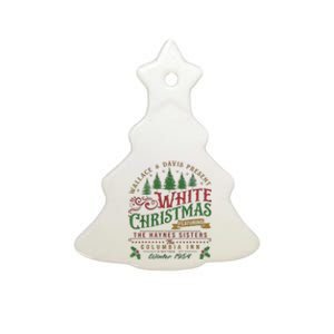 White Christmas Movie 1954 Xmas Song Haynes Sisters Xmas Long Sleeve Ceramic Tree Ornament