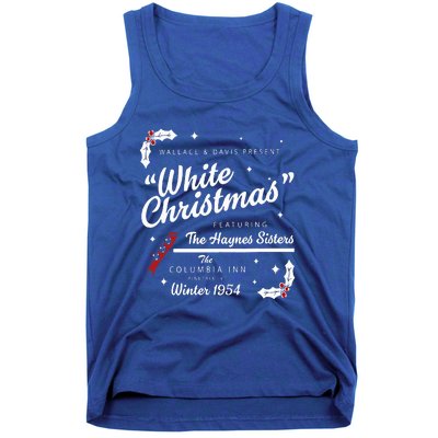 White Christmas Movie 1954 Xmas Song Haynes Sisters Xmas  Tank Top