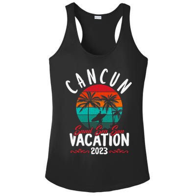 Wo Cancun Mexico Vacation Beach Family Friend Group Trip Ladies PosiCharge Competitor Racerback Tank