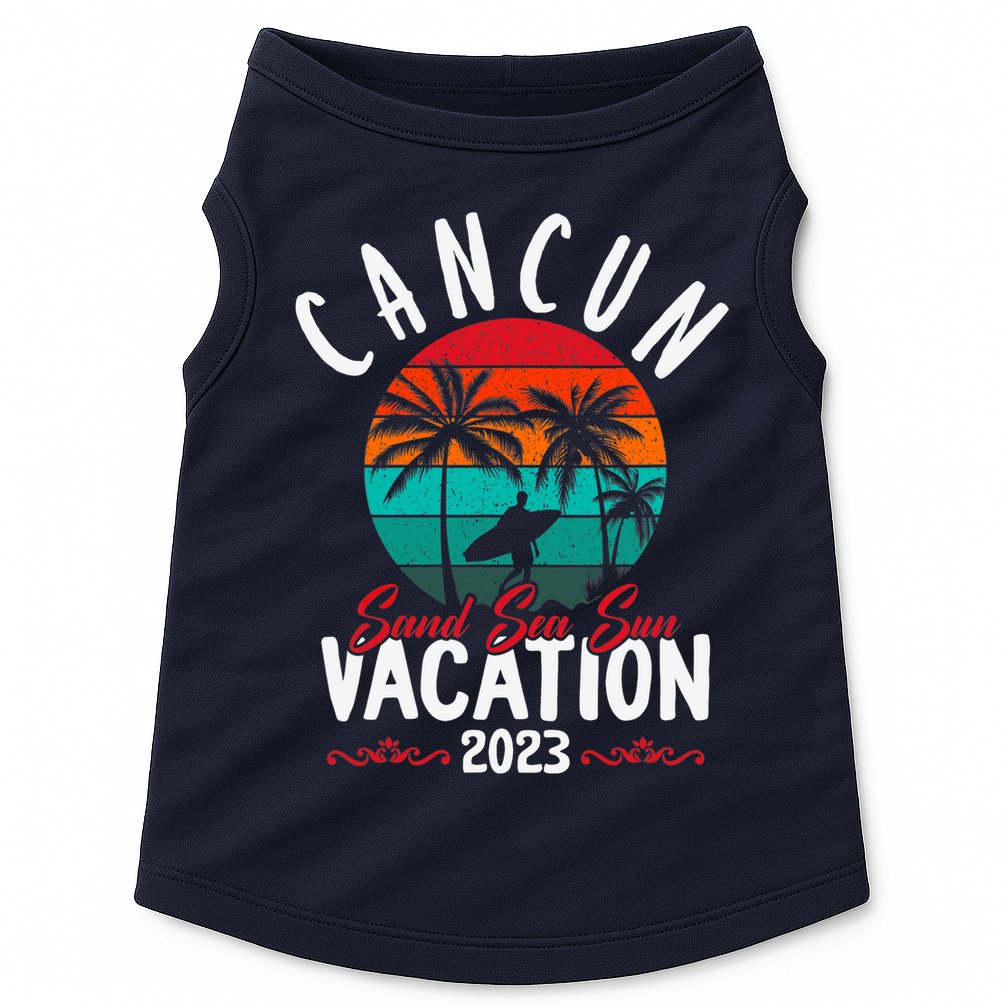 Wo Cancun Mexico Vacation Beach Family Friend Group Trip Doggie Tank
