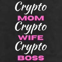 Wo Crypto Mom Wife Boss Funny Tee Bitcoin Ethereum Funny Gift 7 Panel Mesh Trucker Snapback Hat