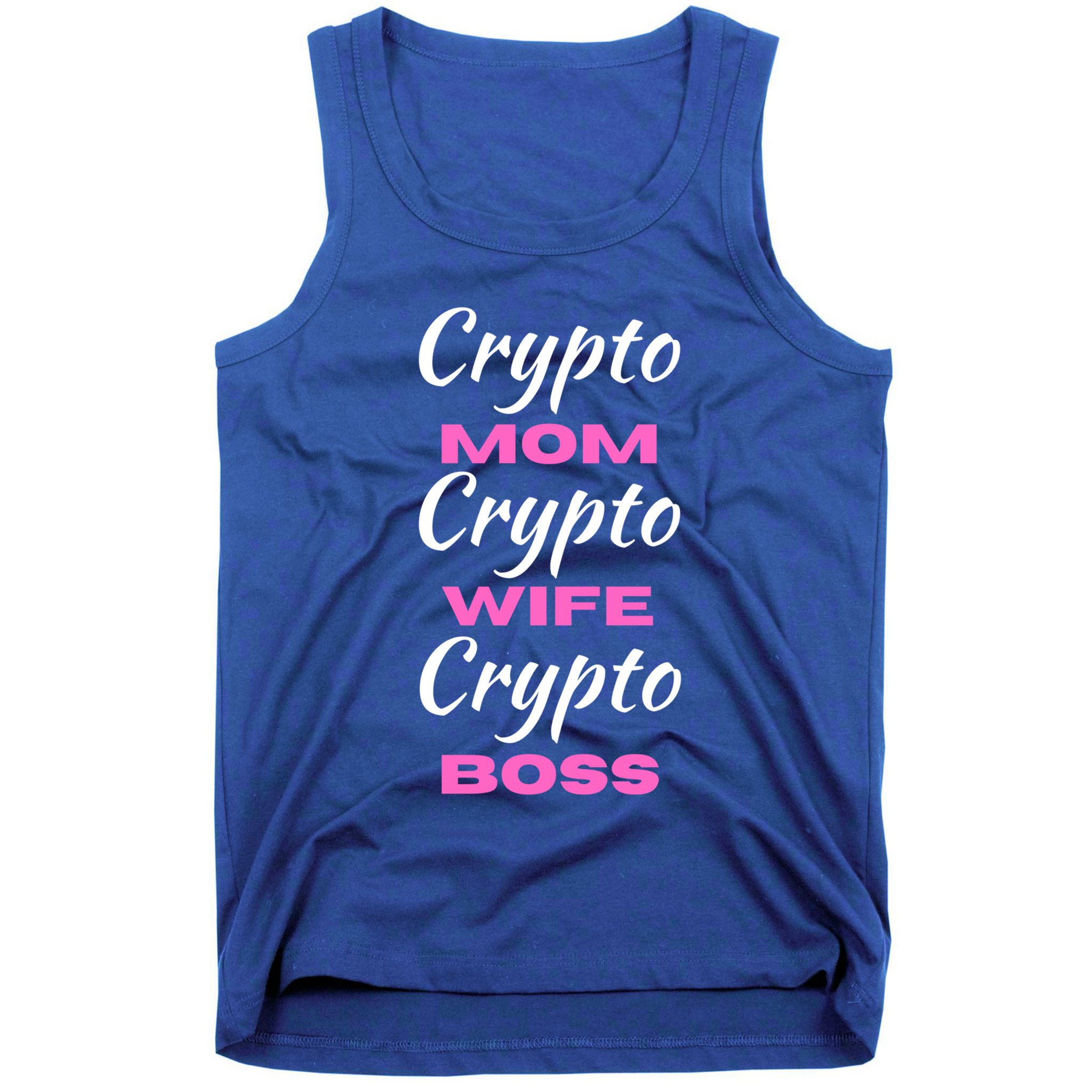 Wo Crypto Mom Wife Boss Funny Tee Bitcoin Ethereum Funny Gift Tank Top