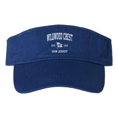 Wildwood Crest Nj Vintage Nautical Boat Anchor Flag Sports Gift Visor