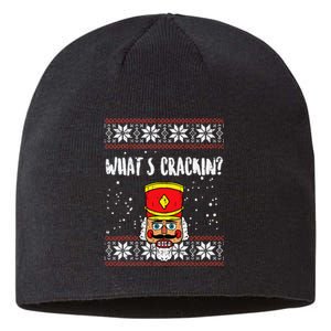 Whats Crackin Nutcracker Ugly Christmas Xmas Kids Sustainable Beanie