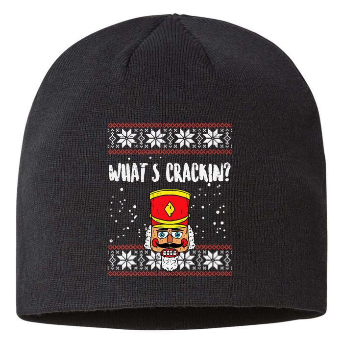 Whats Crackin Nutcracker Ugly Christmas Xmas Kids Sustainable Beanie