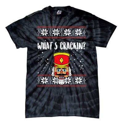 Whats Crackin Nutcracker Ugly Christmas Xmas Kids Tie-Dye T-Shirt