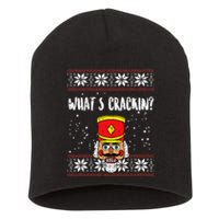 Whats Crackin Nutcracker Ugly Christmas Xmas Kids Short Acrylic Beanie