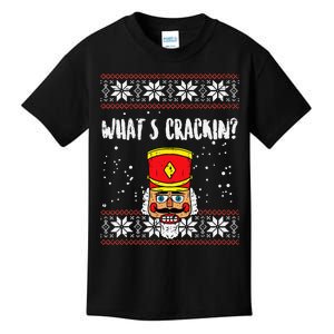 Whats Crackin Nutcracker Ugly Christmas Xmas Kids Kids T-Shirt