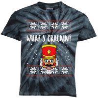 Whats Crackin Nutcracker Ugly Christmas Xmas Kids Kids Tie-Dye T-Shirt