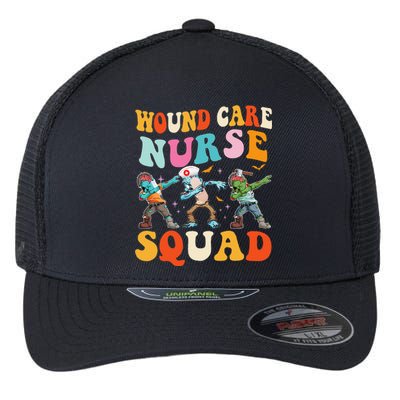 Wound Care Nurse Squad Halloween Zombie Stethoscope Ghost Flexfit Unipanel Trucker Cap