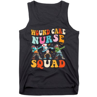 Wound Care Nurse Squad Halloween Zombie Stethoscope Ghost Tank Top