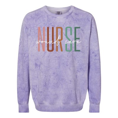 Wound Care Nurse Nursing Wound Ostomy Nurse Appreciation Colorblast Crewneck Sweatshirt