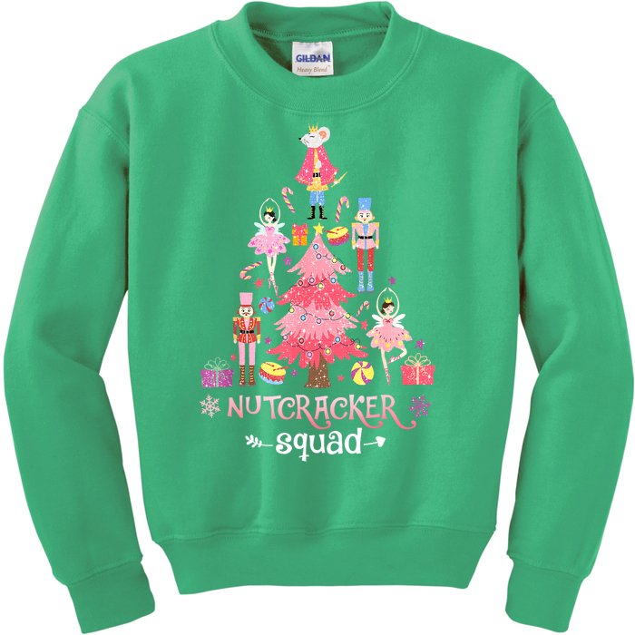 Women Christmas Nutcracker Squad Ballet Dance Funny Xmas Gift Kids Sweatshirt