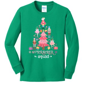 Women Christmas Nutcracker Squad Ballet Dance Funny Xmas Gift Kids Long Sleeve Shirt