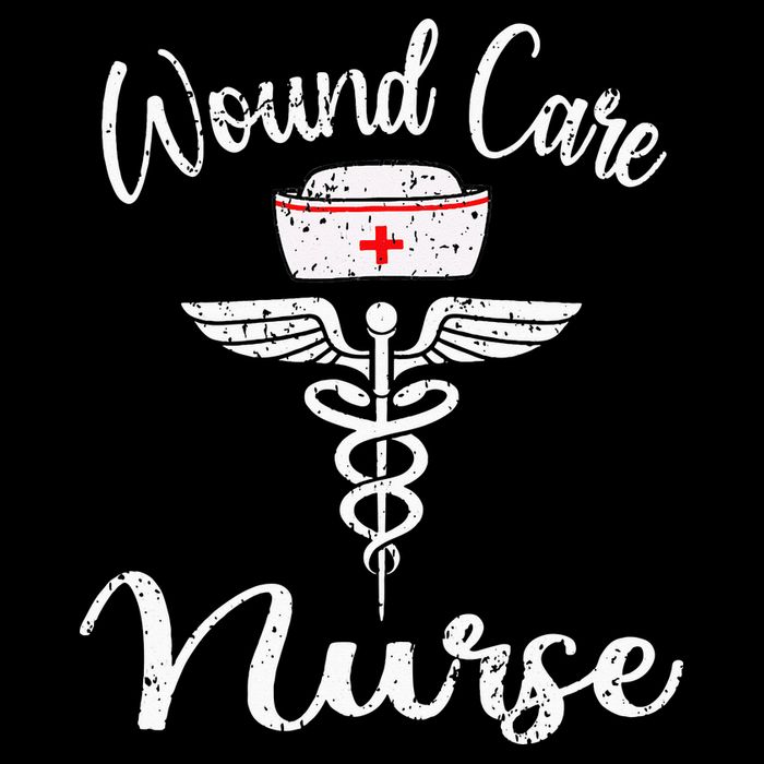 Wound Care Nurse Watercol Love Heart Stethoscope Nurse Women's V-Neck T-Shirt