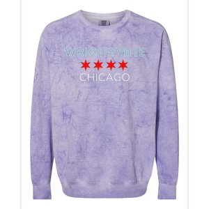 Wrigleyville Chicago Neighborhood Colorblast Crewneck Sweatshirt