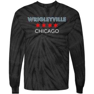 Wrigleyville Chicago Neighborhood Tie-Dye Long Sleeve Shirt